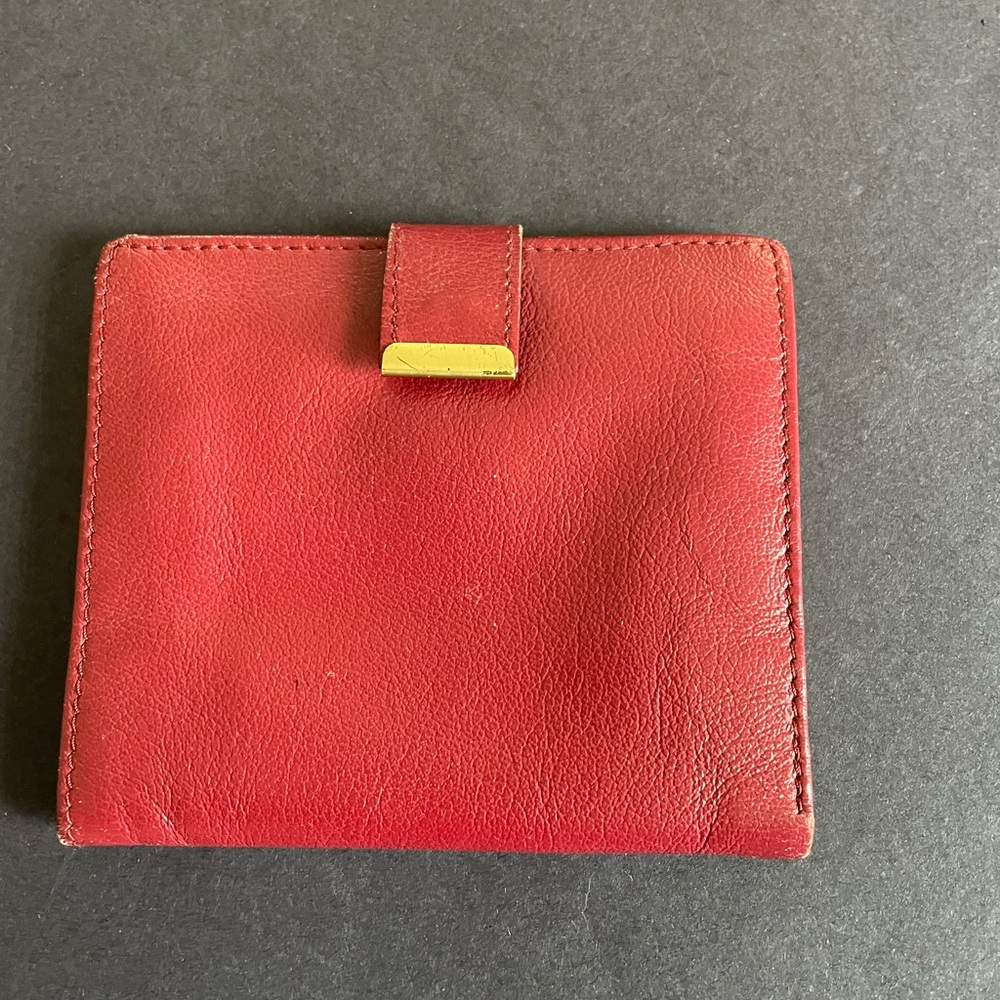Vintage Rolex Bi Fold Wallet Burgundy/Red